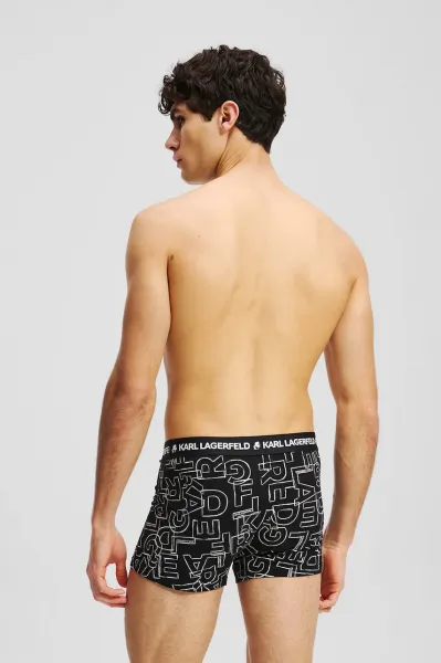 Boxerky Karl Lagerfeld 3-pak čierna farba, A3M47014