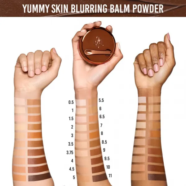 Danessa Myricks Beauty Yummy Skin Blurring Balm Powder kompaktný krémový make-up odtieň 4 - Medium With Neutral Undertones 18 g
