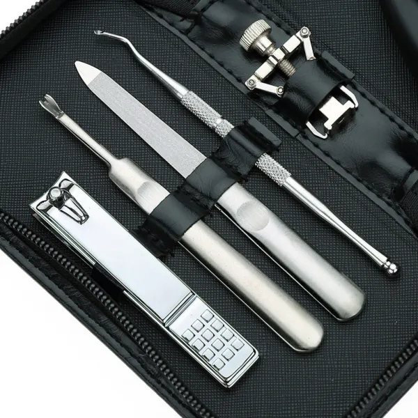 Livefy Nail Nippers sada na manikúru Mani Care 8ks, čierna
