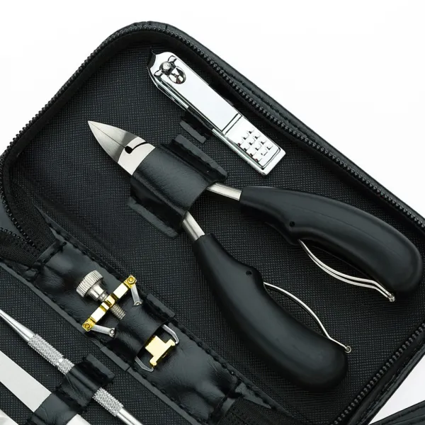 Livefy Nail Nippers sada na manikúru Mani Care 8ks, čierna