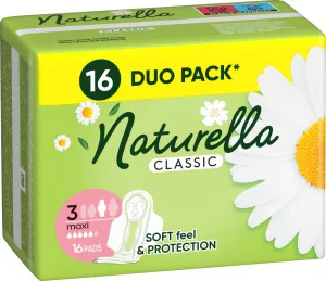 Naturella Classic Maxi Veľkosť 3 Vložky S Krídelkami, 16 ks