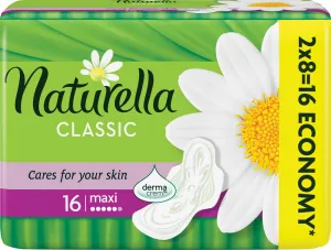 Naturella Classic Maxi Veľkosť 3 Vložky S Krídelkami, 16 ks