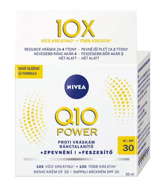 Nivea Q10 Power Spevňujúci denný krém proti vráskam OF 30 50 ml
