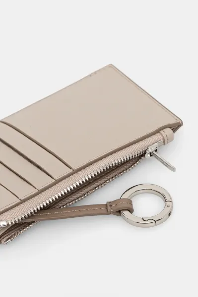 Calvin Klein FOIL LOGO TOP ZIP CARDCASE Dámska peňaženka, lososová, veľkosť