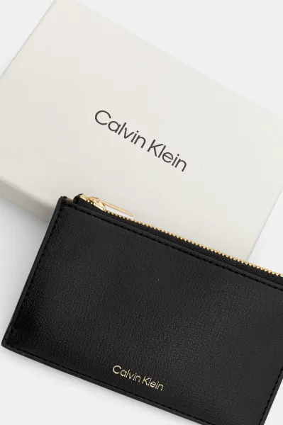 Calvin Klein FOIL LOGO TOP ZIP CARDCASE Dámska peňaženka, čierna, veľkosť
