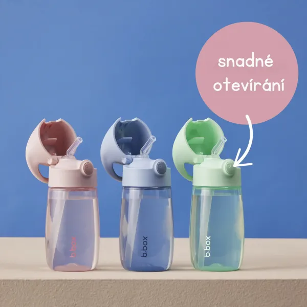 Fľaša na pitie so slamkou Junior 380 ml - spearmint