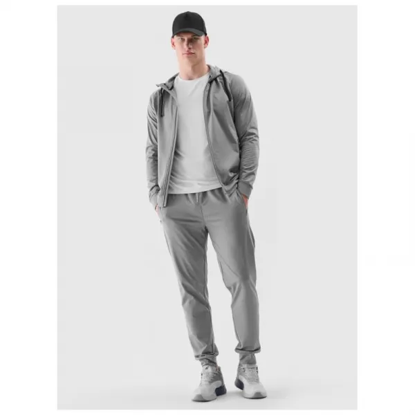 Pánske tepláky 4F TROUSERS FNK-WSS25TFTRM0835-25M-GREY MELANGE