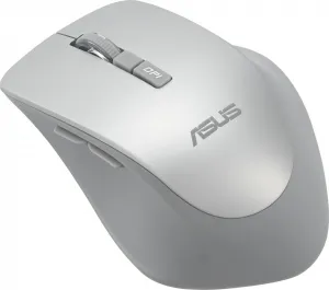 ASUS WT425/Ergonomická/Optická/Pro praváky/1 600 DPI/Bezdrátové USB/Stříbrná