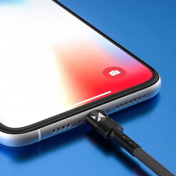 MG kábel USB-C / Lightning PD 18W 2m, čierny (WUC-PD-CL2B)