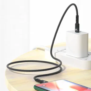 MG kábel USB-C / Lightning PD 18W 2m, čierny (WUC-PD-CL2B)