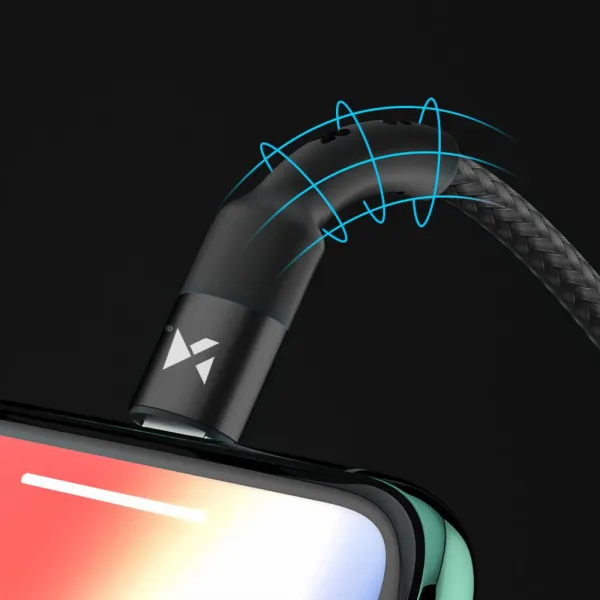 MG kábel USB-C / Lightning PD 18W 2m, čierny (WUC-PD-CL2B)