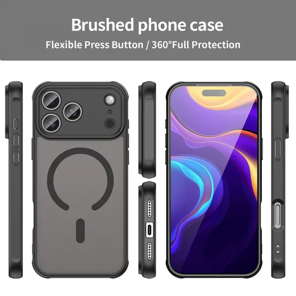 Techsuit HaloFrost II MagSafe, iPhone 17 Pro, čierne
