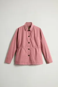 Košeľa Woolrich Gabardine Overshirt Withered Rose