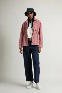 Košeľa Woolrich Gabardine Overshirt Withered Rose