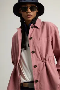 Košeľa Woolrich Gabardine Overshirt Withered Rose