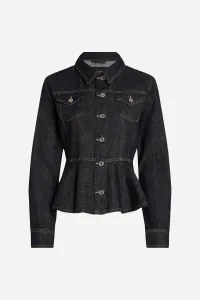 Bunda Karl Lagerfeld Fashion Denim Jacket Dark Blue Denim