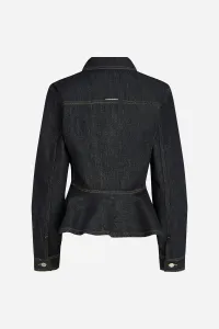 Bunda Karl Lagerfeld Fashion Denim Jacket Dark Blue Denim