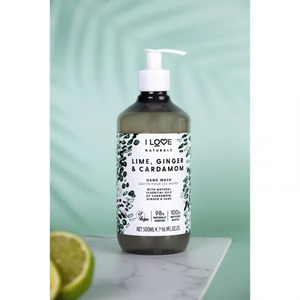 I Love Naturals Lime, Ginger & Cardamom tekuté mydlo na ruky 500 ml