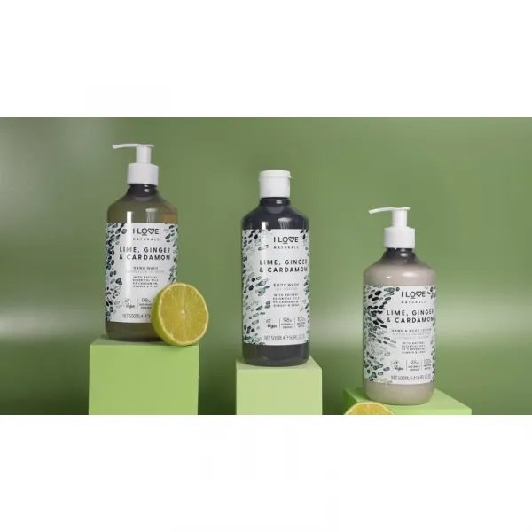 I Love Naturals Lime, Ginger & Cardamom tekuté mydlo na ruky 500 ml