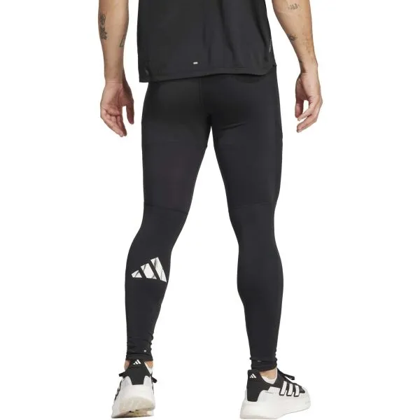 adidas RUN IT TIGHT Pánske bežecké legíny, čierna, veľkosť