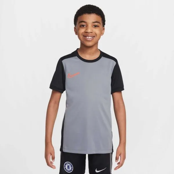 Nike DRI-FIT ACADEMY Detské futbalové tričko, sivá, veľkosť