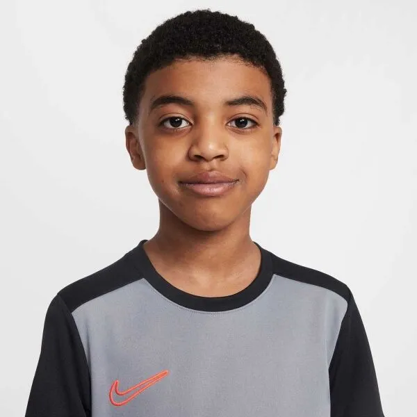 Nike DRI-FIT ACADEMY Detské futbalové tričko, sivá, veľkosť