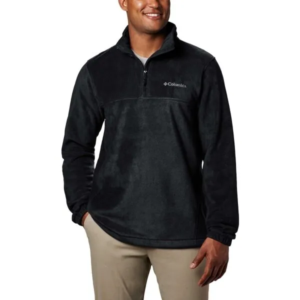 Columbia STEENS MOUNTAIN HALF ZIP Pánska mikina, čierna, veľkosť
