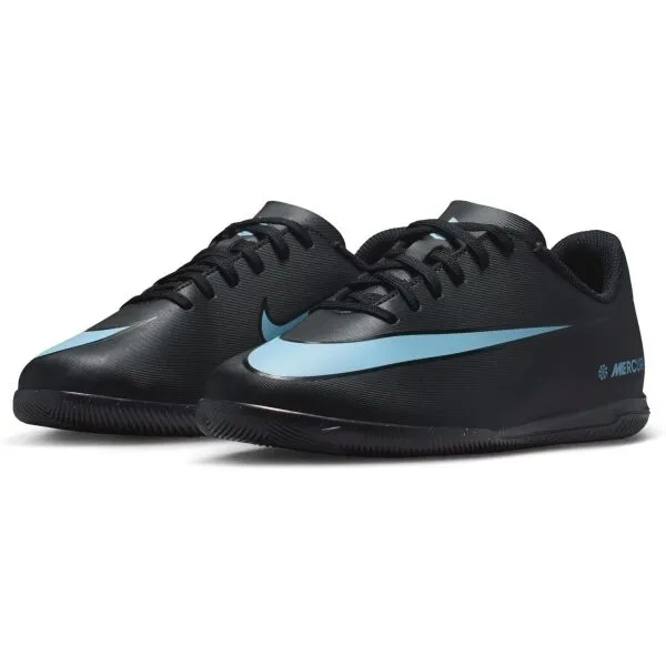 Nike JR MERCURIAL VAPOR 16 CLUB Detská halová obuv, čierna, veľkosť 38