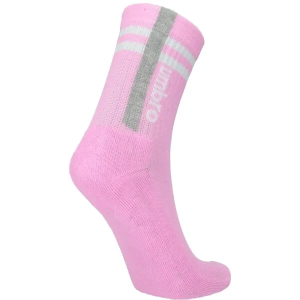 Umbro STRIPED SPORTS SOCKS JNR - 3 PACK Detské  ponožky, sivá, veľkosť 28-31