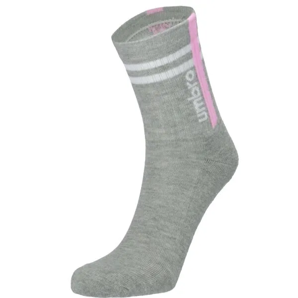 Umbro STRIPED SPORTS SOCKS JNR - 3 PACK Detské  ponožky, sivá, veľkosť 28-31