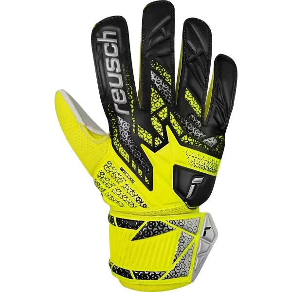 Reusch ATTRAKT SOLID JUNIOR Detské brankárske rukavice, žltá, veľkosť