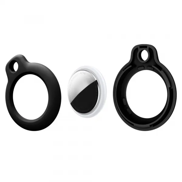 Tech-Protect Rough kryt na Apple AirTag 2ks, čierny