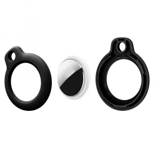 Tech-Protect Rough kryt na Apple AirTag 2ks, čierny