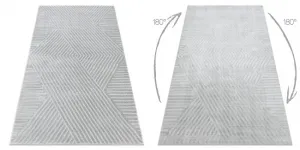 Koberec BALANCE 1503 geometrický / glamour, sivý