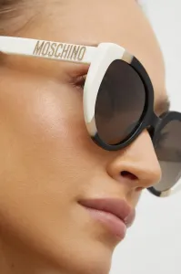 Slnečné okuliare Moschino dámske, biela farba, MOS173/S