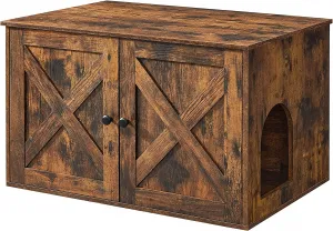 VASAGLE Box na toaletu pre mačky hnedý 80 x 49 x 53 cm