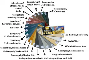 PNZ Vzorkovník Krycí prírodný olej - vejár