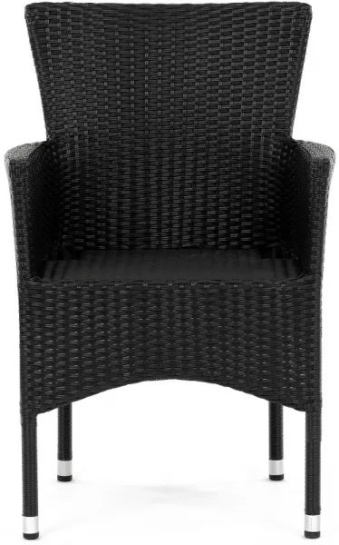 AUTRONIC záhradná stolička AZC-S2117 BK čierna, polyratan