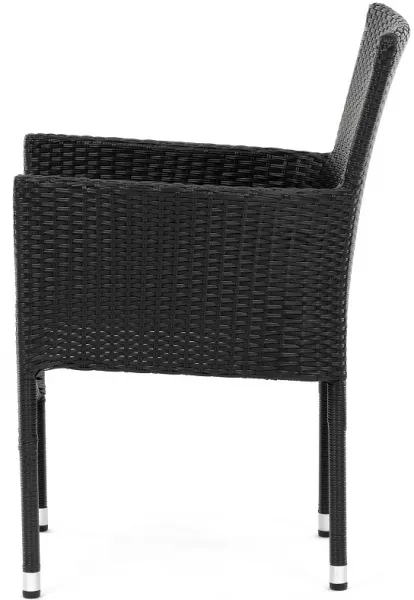 AUTRONIC záhradná stolička AZC-S2117 BK čierna, polyratan