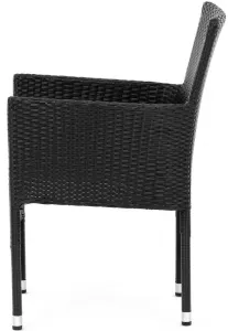 AUTRONIC záhradná stolička AZC-S2117 BK čierna, polyratan