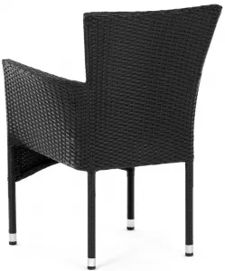 AUTRONIC záhradná stolička AZC-S2117 BK čierna, polyratan