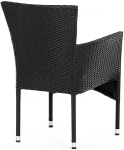 AUTRONIC záhradná stolička AZC-S2117 BK čierna, polyratan
