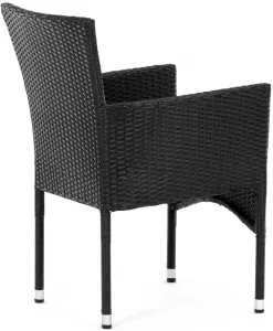 AUTRONIC záhradná stolička AZC-S2117 BK čierna, polyratan