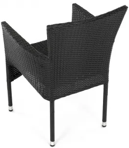 AUTRONIC záhradná stolička AZC-S2117 BK čierna, polyratan