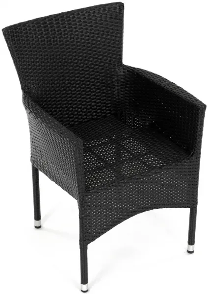 AUTRONIC záhradná stolička AZC-S2117 BK čierna, polyratan