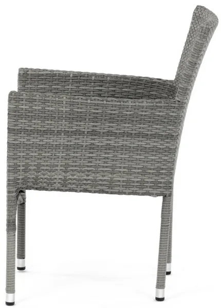 AUTRONIC záhradná stolička AZC-S2118 GREY sivá, polyratan
