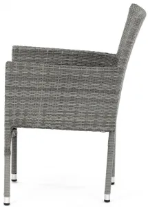 AUTRONIC záhradná stolička AZC-S2118 GREY sivá, polyratan