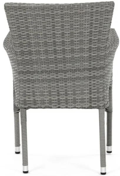 AUTRONIC záhradná stolička AZC-S2118 GREY sivá, polyratan