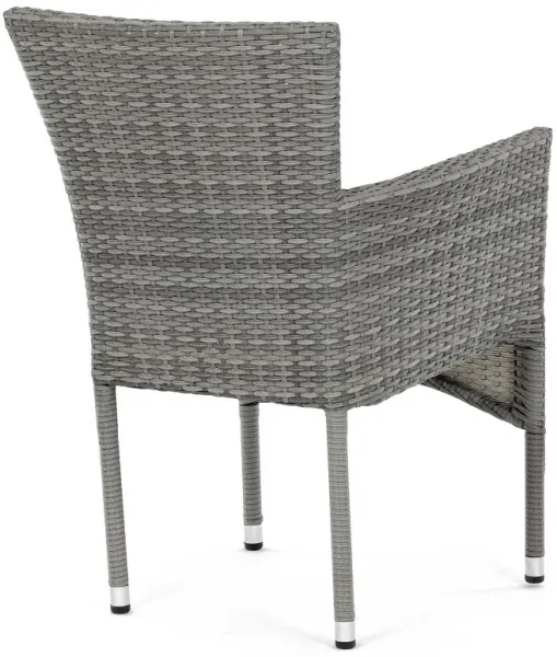 AUTRONIC záhradná stolička AZC-S2118 GREY sivá, polyratan