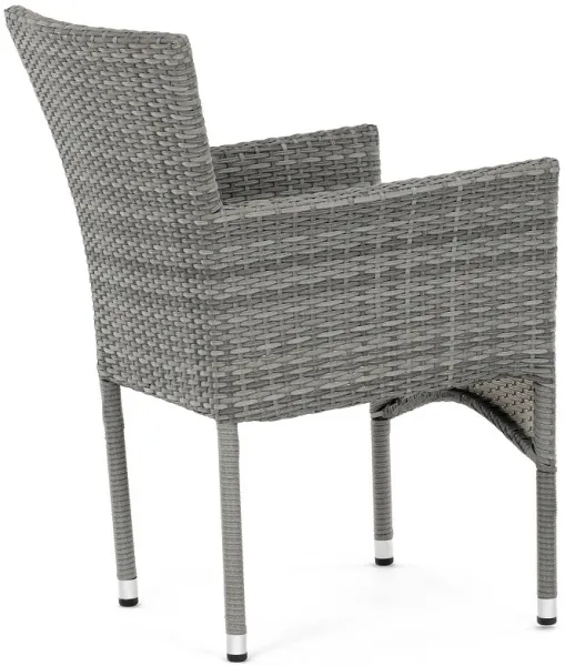 AUTRONIC záhradná stolička AZC-S2118 GREY sivá, polyratan